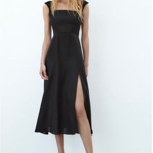 Zara Black dress - open back